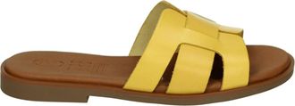 Hee Schoenen, Dames, Geel, 39 EU, Leer, 26320 Slider