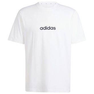 adidas Linear Single Jersey Tee T-Shirt f&uuml;r Herren | wei&szlig;