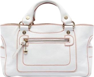 Celine Pre-owned Boogie Handtas - Dames - Vintage Handtas - Wit - ONE Size - Leer - Vintage