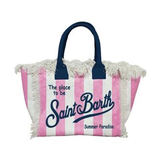 MC2 Saint Barth Tote Bags, female, Multicolor, Size: ONE SIZE Colette Tina Handbag with Fringes