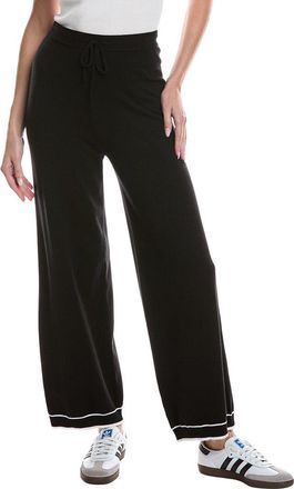 Theo & Spence Theo And Spence Stripe Trim Wide Leg Pant