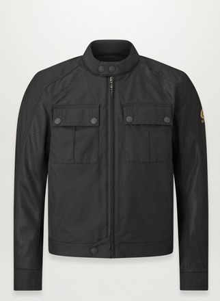 Belstaff Temple Motorcycle Jacket Mens Technical Nylon Black Size 2XL