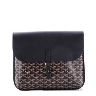Goyard Coursier Messenger Bag Coated Canvas and Leather
