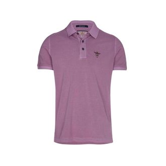 Aeronautica Piqu&eacute; Polo - Heren - Polos - Paars - 2XL - Katoen - Tops