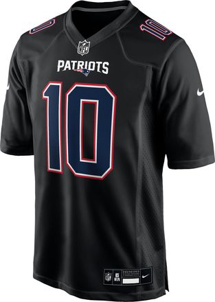 Nike Drake Maye New England Patriots Nike Mens NFL Game Jersey in Black | 22NM00A8KF-HWF