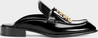 Loewe Edge Leather Loafer Mules
