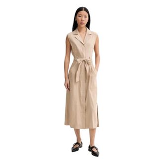 Marc O'Polo Vestido Camisero Midi - Dresses - Mujer - Beige - XS