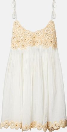 Ulla Johnson Tula crochet-trimmed cotton beach dress