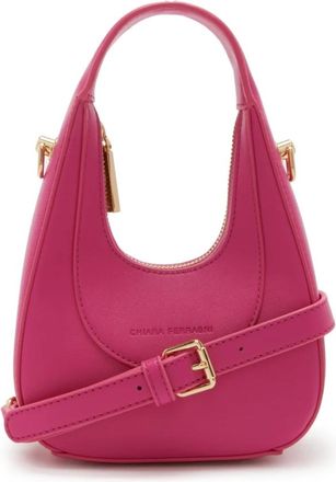 Chiara Ferragni Caia Faux Leather Crossbody Bag - Dames - Schoudertassen - Roze - ONE Size - Leer - Tassen