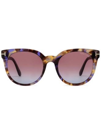 Tom Ford Eyewear Zonnebril met vierkant montuur - Bruin