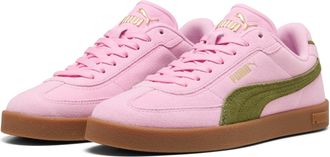 Puma Sneaker PUMA CLUB II ERA SUEDE, Damen, Gr. 37,5, pink shimmer, olive gr&uuml;n, Leder, unifarben, Schuhe Sneaker, mit sportlichem Design, mit Schn&uuml;rverschl