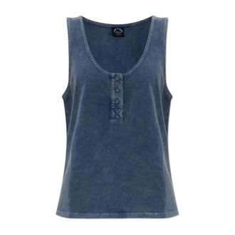 The Upside Sleeveless Tops, female, Blue, Size: S Kapri Top