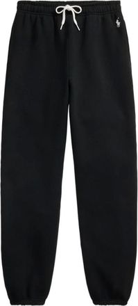 Polo Ralph Lauren Broeken, Dames, Zwart, XS, Trainingsbroeken met elastische taille