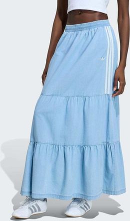 adidas Originals Summer Glow - Gonna in denim chiaro-Blu