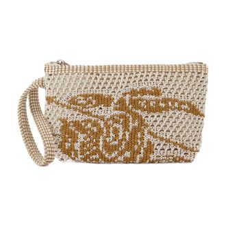 Burberry Womens Pouch White Cotton