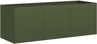 vidaXL vidaXL Planter Olive Green 120x40x40 cm Cold-rolled Steel