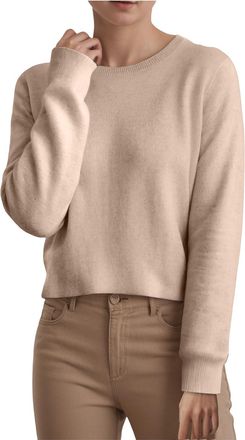 Generic Sweaters for Women UK Classic Solid Color Short Pullover Simple Crew Neck Fall Sweaters Long Sleeve Warm Tops Loose Casual Sweatshirts Lightweight Com