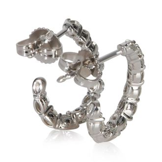 Tiffany & Co. Pre-Owned Tiffany & Co. Platinum Diamond Inside-Out Hoop Earrings