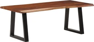 vidaXL Vidaxl - Mesa De Centro Madera Maciza De Acacia Marr&oacute;n Miel 110x55x40 Cm