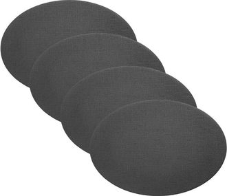 Villeroy & Boch Set Of 4 Manufacture Rock Oval Faux Leather Reversible Placemats