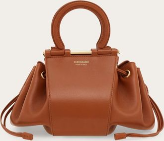 Ferragamo Women Gancini bucket bag Beige