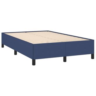 vidaXL Estructura De Cama Sin Colch&oacute;n Tela Azul 120x190 Cm Vidaxl