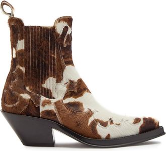 Gabriela Hearst Cassidy Cow-print Calf Hair Ankle Boots - Multicoloured - 38 (IT38 / UK5)