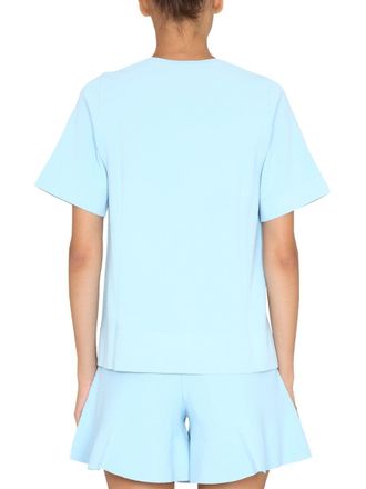 Stella McCartney Asymmetrical Hemline T-Shirt - Blue