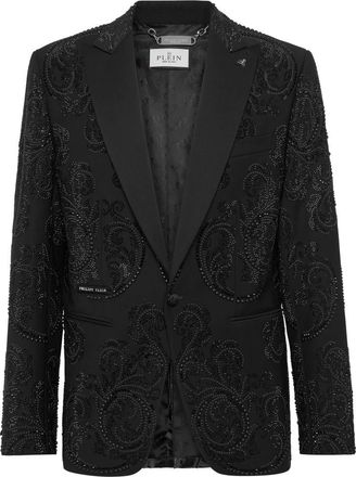 Philipp Plein Heren, Jassen, Zwart, Maat: 2XL Wol