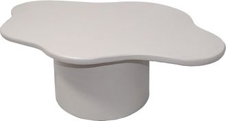 Vente-Unique Mesa de centro de metal - Crema - POLENDRA