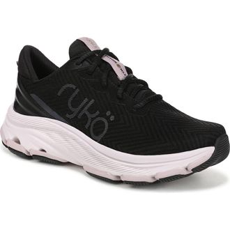 Ryk&auml; Devotion X Max Walking Sneaker in Black/Black at Nordstrom, Size 5.5