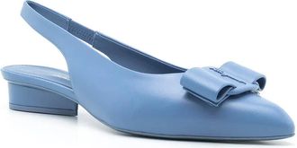 Ferragamo Bow Slingback Pump - Blue