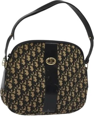 Dior Pre-owned Shoulder Bags, female, Multicolor, Size: ONE SIZE Pre-owned Vintage Canvas Shoulder Bag