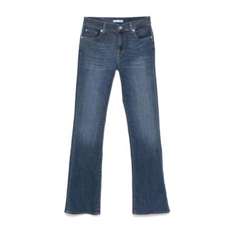7 For All Mankind Boot-cut Jeans, female, Blue, Size: W24 B(air) Bootcut Jeans