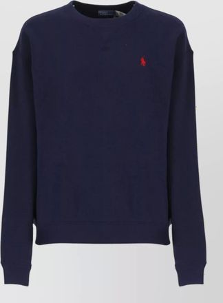 Ralph Lauren ribbed trim cotton sweatshirt