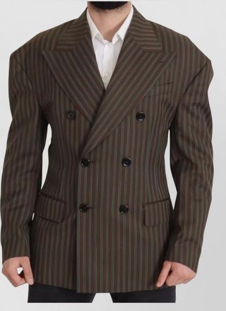 Dolce & Gabbana striped double-breasted blazer