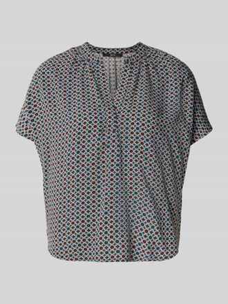 Zero Blusenshirt aus Viskose mit Serafino-Ausschnitt in Hellbraun, Gr&ouml;&szlig;e 34