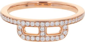 Herm&egrave;s Pink Gold Pink Gold (18K) Band Ring (Pre-Owned)