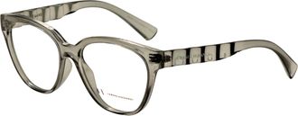 A|X Armani Exchange Womens 54mm Shiny Transparent Green Opticals