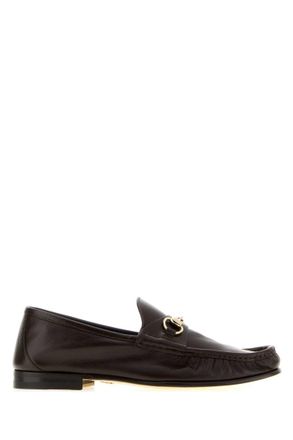 Gucci Brown Slip On Loafers