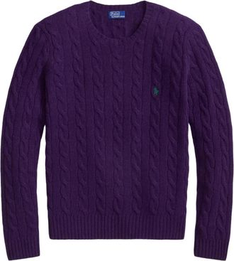 Polo Ralph Lauren Maglione a lavorazione intrecciata - Viola