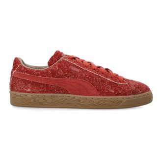 Puma Sneakers, male, Red, Size: 8 1/2 US Suede Fuzzy