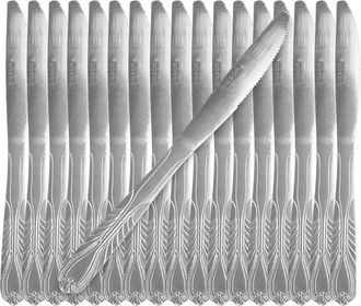 Gibson Everyday Jasper 18 Piece Dinner Knife Set in Silver at Nordstrom