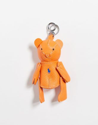 Polo Ralph Lauren Charm per borse arancione a forma di orsetto
