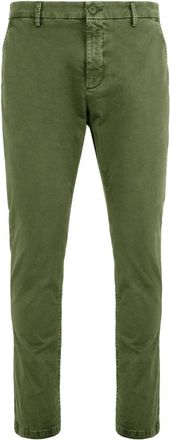 Bomboogie Pantaloni Chino Slim Fit - - Trousers - Uomo - Verde - W36