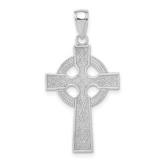 Diamond2Deal 14k Gold Celtic Cross Pendant
