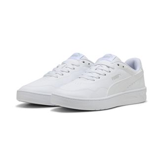 Puma Sneaker PUMA COURT LALLY, Damen, Gr. 37,5, weiss (puma wei&szlig;, puma wei&szlig;, cool light gray), Synthetik, Schuhe Sneaker