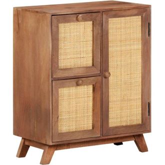 vidaXL Vidaxl - Aparador De Madera Maciza De Mango 60x35x75 Cm