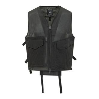 Yohji Yamamoto Vests, male, Black, Size: S Tactical Utility Vest