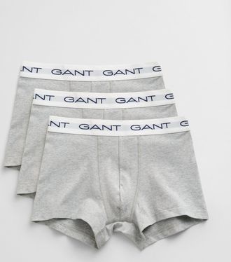 GANT Teens Teen Boys 3-Pack Trunks (146/152) LIGHT GREY MELANGE